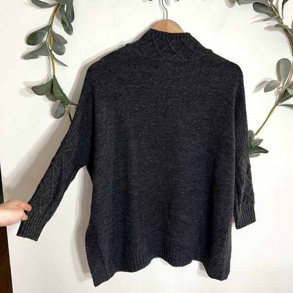 Mersea Dark Gray Side Slit Sweater - Picture 5 of 5